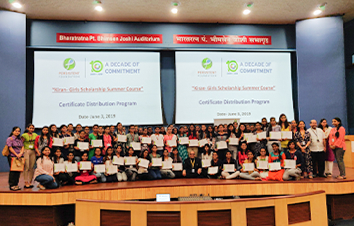 Kiran Girls Scholarship Certificate Distribution Program