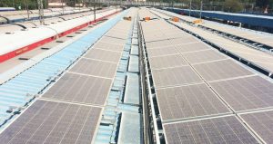 Roof top solar PV system on for Railways
